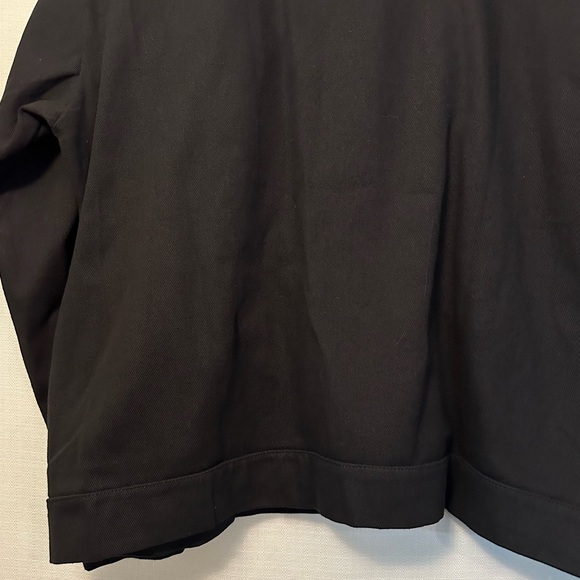 🆕 Chicyea Boxy Black Lightweight Denim Jacket Size Large - Picture 10 of 15